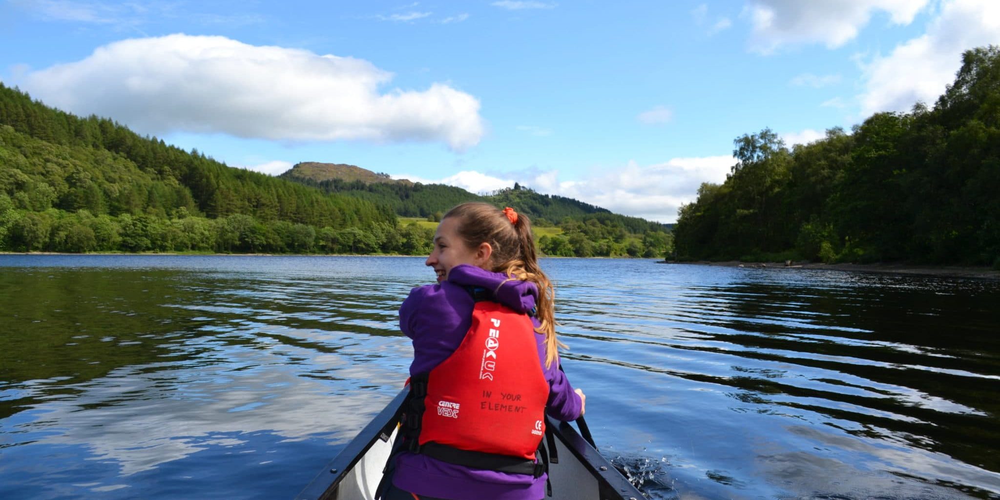 Canoeing At Loch Lubnaig With In Your Element Cooper Cottages