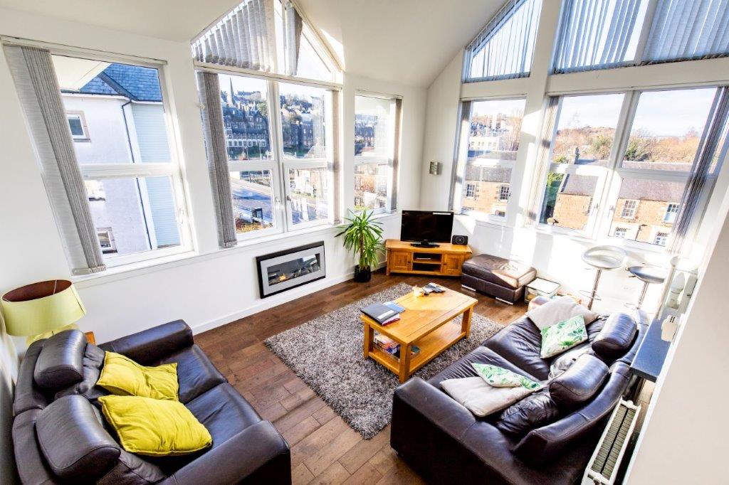 penthouse apartment living room